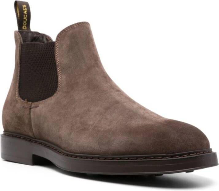 Doucal's Suede Chelsea Boots Brown Heren