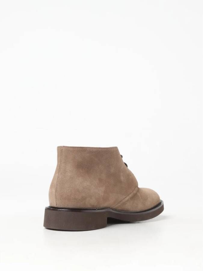 Doucal's Suede Chukka laars met Blake constructie Beige Heren