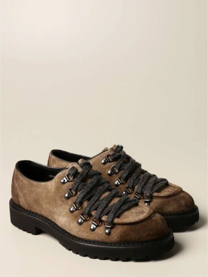 Doucal's Suede Crimp Herenschoenen Collectie Beige Heren