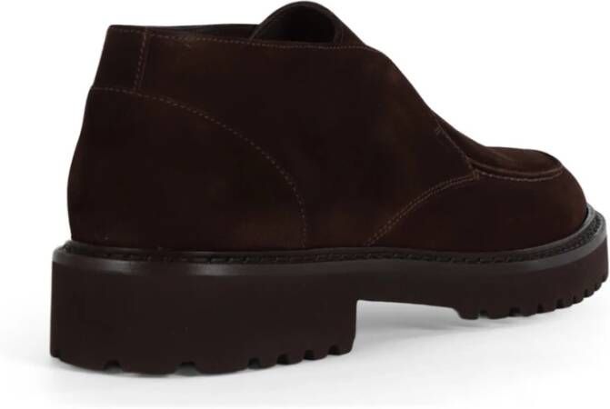 Doucal's Suède enkellaarsjes stijl mocassin Brown Heren