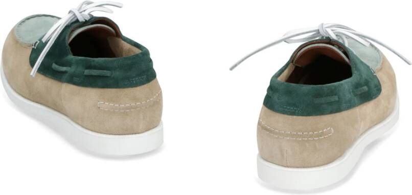 Doucal's Suède Loafers met Contrasterende Kleur Zool Multicolor Heren