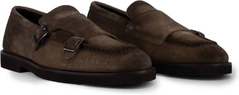 Doucal's Suède Slip-On Heren Loafers Brown Heren