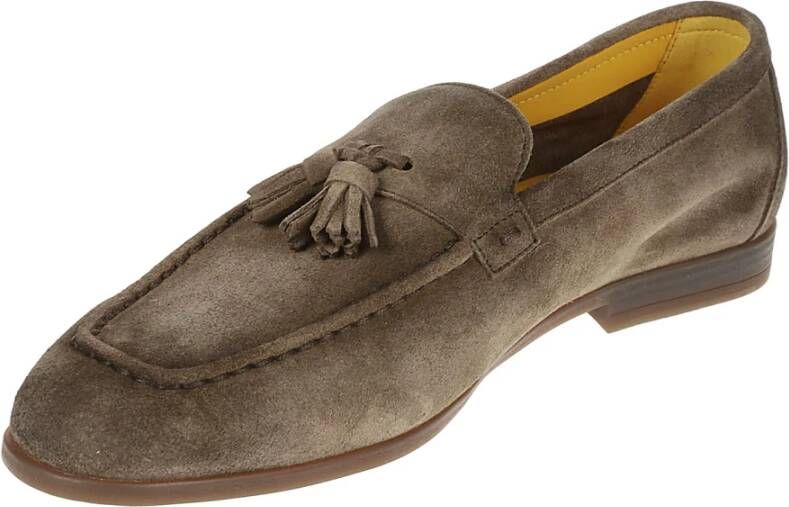 Doucal's Suede Tassel Loafer Schoenen Brown Heren