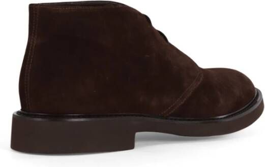 Doucal's Suède Veterschoenen Brown Heren