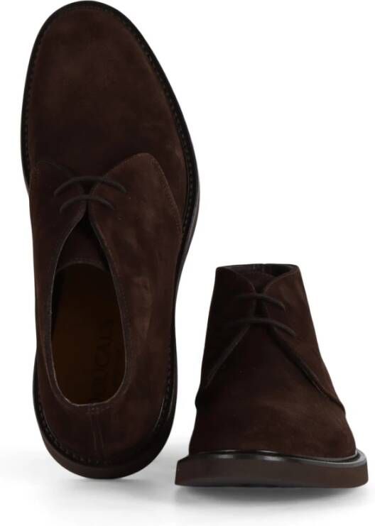 Doucal's Suède Veterschoenen Brown Heren