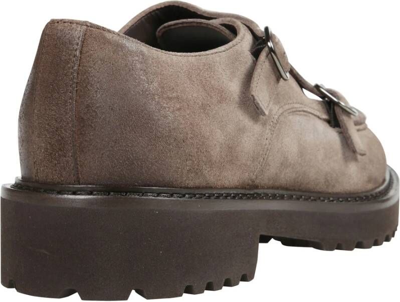 Doucal's Versierde Dubbele Gesp Commander Espresso Loafers Brown Heren