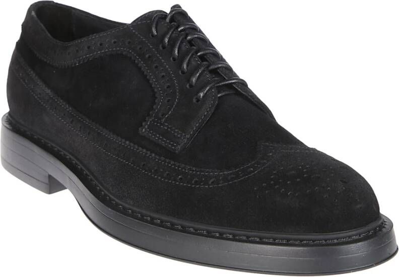 Doucal's Zwaluwstaart Derby Schoenen Black Heren