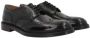 Doucal's Zwarte Brogue Leren Derby Schoenen Black Heren - Thumbnail 2