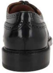 Doucal's Zwarte Brogue Leren Derby Schoenen Black Heren