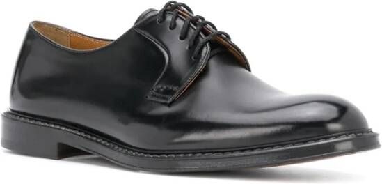 Doucal's Zwarte Veterschoenen Derby Horse Black Heren