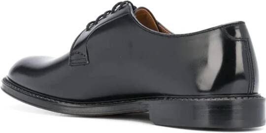 Doucal's Zwarte Veterschoenen Derby Horse Black Heren