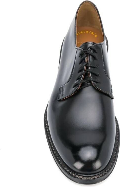 Doucal's Zwarte Veterschoenen Derby Horse Black Heren