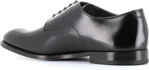 Doucal's Zwarte Derby Platte Schoenen Black Heren