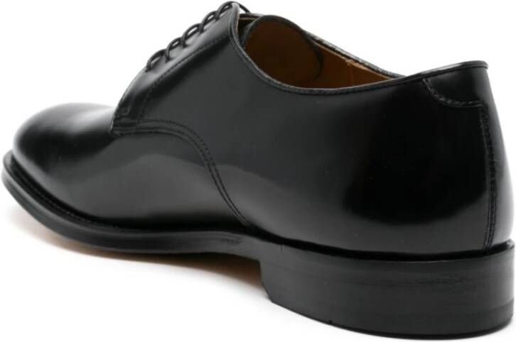 Doucal's Zwarte Derby Platte Schoenen Black Heren