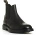 Doucal's Zwarte Leren Beatles Schoenen Lichtgewicht Zool Black Heren - Thumbnail 2