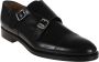 Doucal's Zwarte Leren Cap Toe Schoenen Black Heren - Thumbnail 2