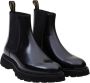 Doucal's Zwarte Leren Enkellaarzen Slip-On Black Heren - Thumbnail 2