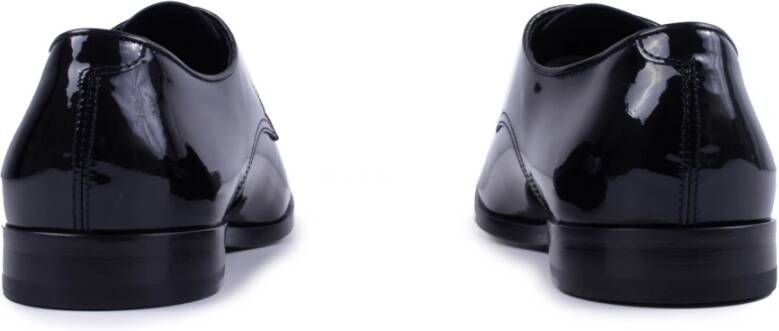 Doucal's Zwarte leren veterschoenen Black Heren