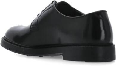 Doucal's Zwarte Leren Veterschoenen Black Heren