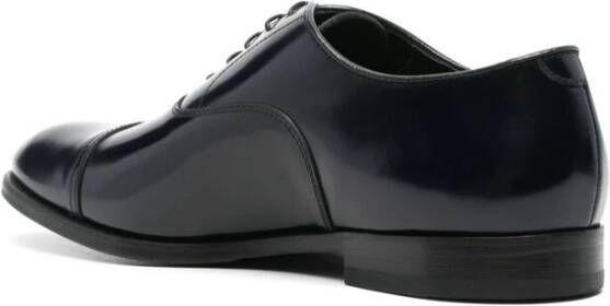 Doucal's Zwarte Leren Veterschoenen Black Heren