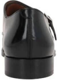 Doucal's Zwarte Monk Strap Leren Schoenen Black Heren