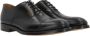 Doucal's Zwarte Oxford Leren Platte Schoenen Black Heren - Thumbnail 2