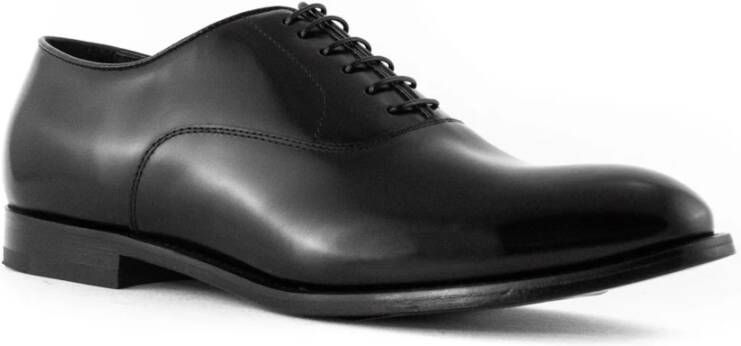 Doucal's Zwarte Oxford Leren Schoenen Black Heren