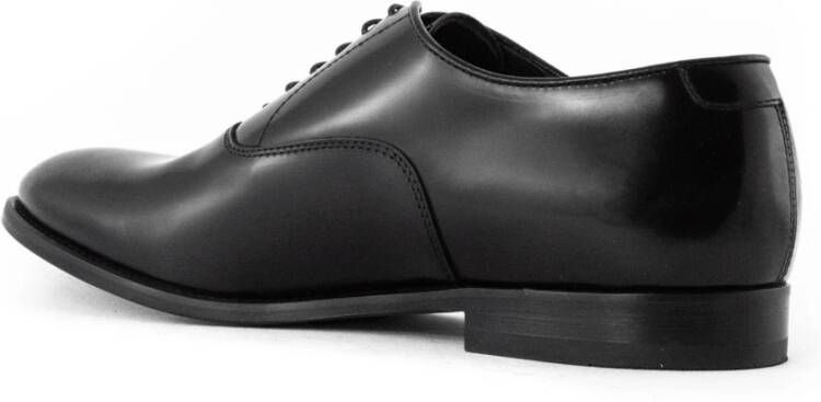 Doucal's Zwarte Oxford Leren Schoenen Black Heren