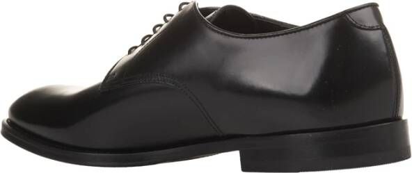 Doucal's Zwarte Oxford Veterschoenen van Leer Black Heren