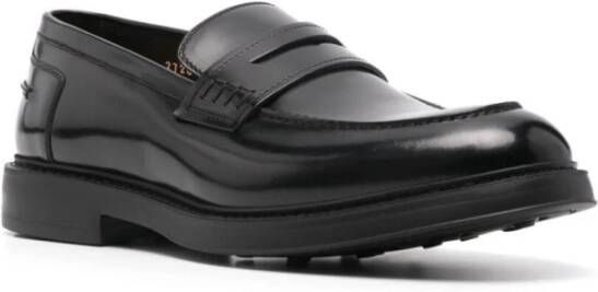 Doucal's Zwarte Penny Adler Loafer Schoen Black Heren