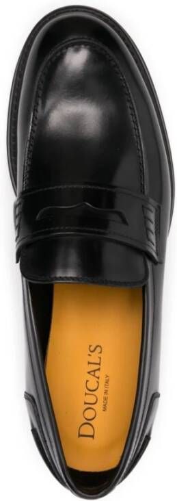 Doucal's Zwarte Penny Adler Loafer Schoen Black Heren