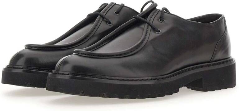 Doucal's Zwarte Platte Schoenen Black Heren