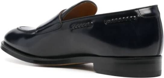 Doucal's Zwarte platte schoenen met dubbele gesp Black Heren