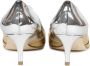 Douuod Woman Zilver Bicolor Stiletto Pumps Multicolor Dames - Thumbnail 3