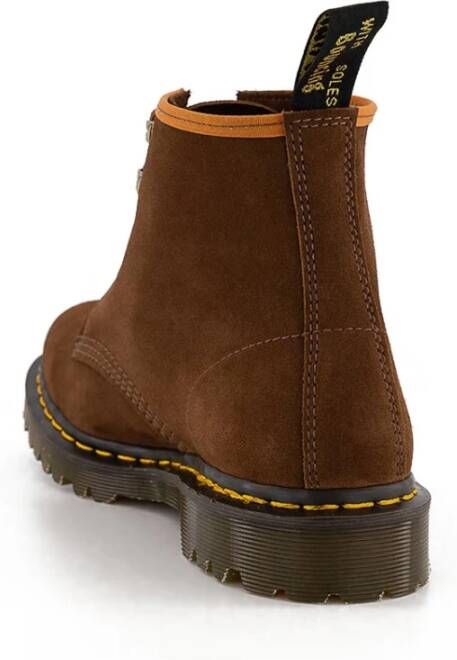 Dr. Martens 101 Tan Repello Calf Suede Enkellaarzen Brown Heren