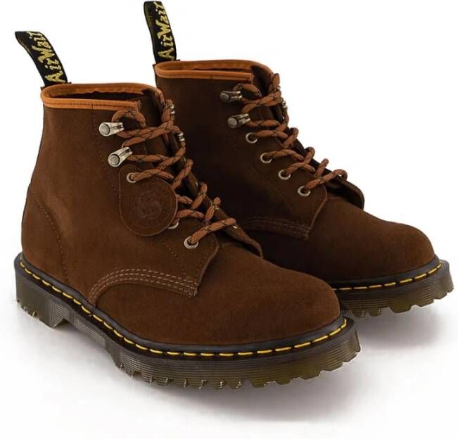 Dr. Martens 101 Tan Repello Calf Suede Enkellaarzen Brown Heren