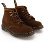 Dr. Martens Suède Veterschoenen met Geribbelde Zool Brown Heren - Thumbnail 4