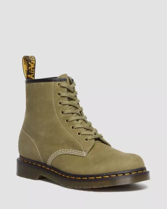 Dr. Martens 1460 Tumbled Nubuck Suède Laarzen Green Heren