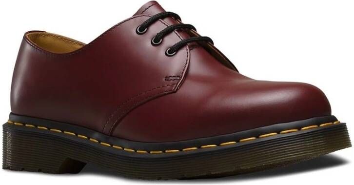 Dr. Martens 1461 Gladleren Schoen Red Dames