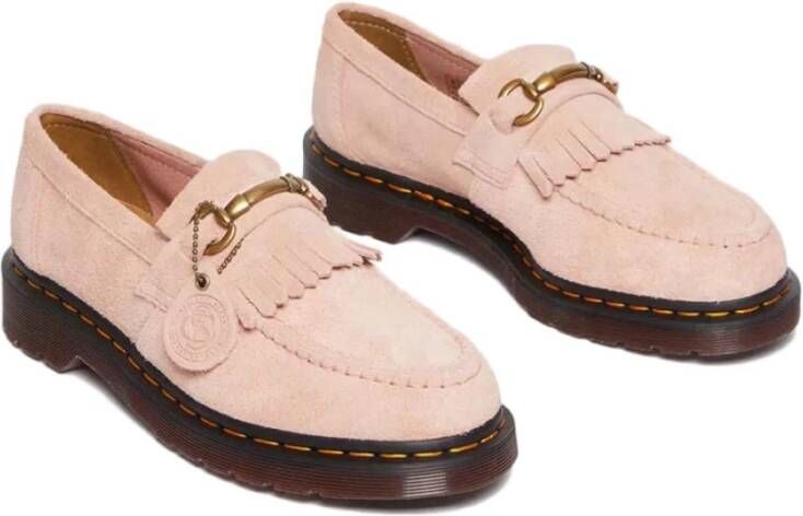 Dr. Martens Adrian Snaffle Suede Loafers Pink Unisex