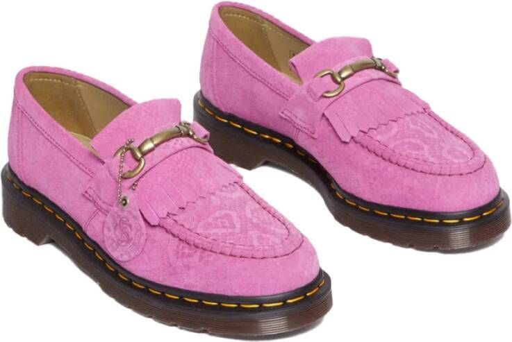 Dr. Martens Adrian Snaffle Suède Loafers Roze Pink Heren