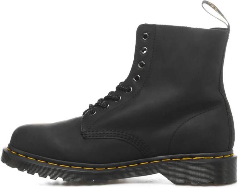 Dr. Martens Zwarte Leren Enkellaarzen voor Heren Zwart Heren