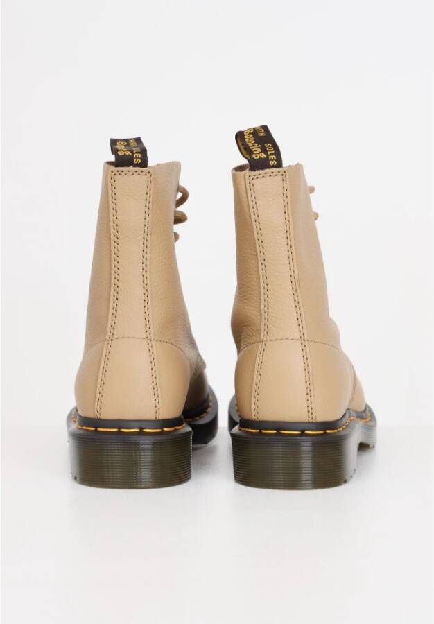 Dr. Martens Beige Savannah Tan Leren Laarzen Beige Dames