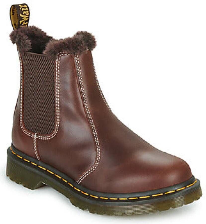 Dr. Martens Bruine Leonore Dames Enkellaarzen Brown Dames