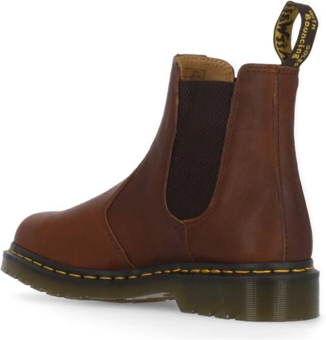 Dr. Martens Bruine Leren Chelsea Laarzen met Tech Stof Brown Heren