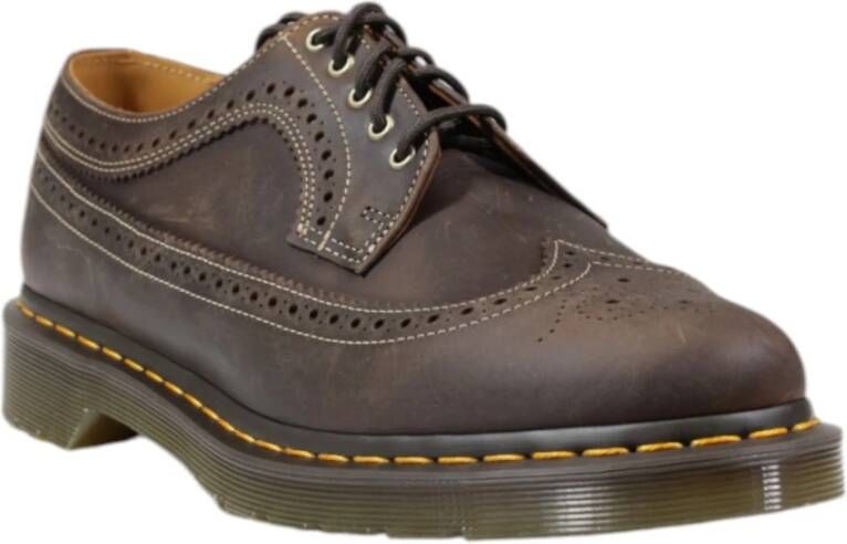 Dr. Martens Bruine Leren Veterschoenen voor Mannen Brown Heren