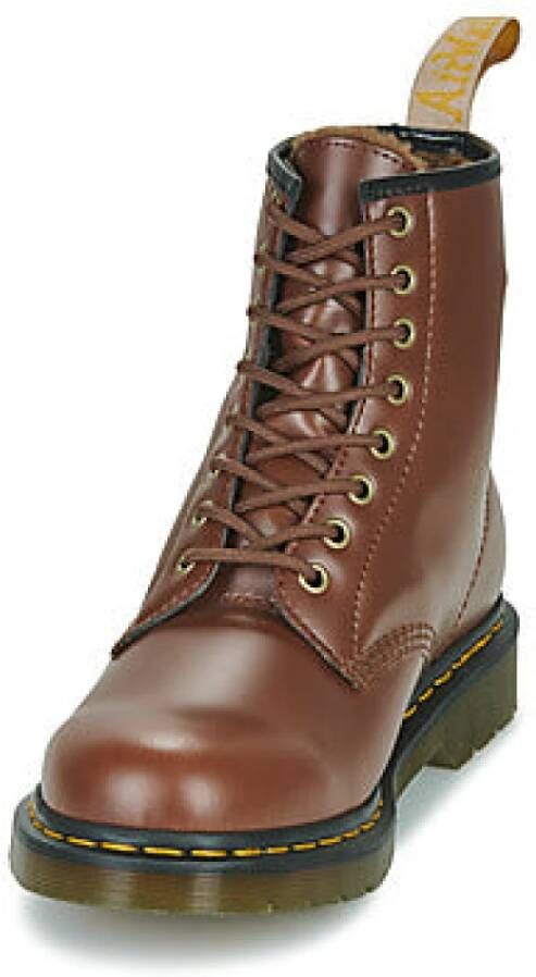 Dr. Martens Bruine Vegan Enkellaarzen Vrouwen Brown Heren