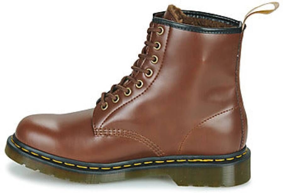 Dr. Martens Bruine Vegan Enkellaarzen Vrouwen Brown Heren