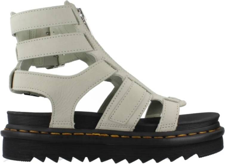 Dr. Martens Casual platte sandalen voor vrouwen Green Dames