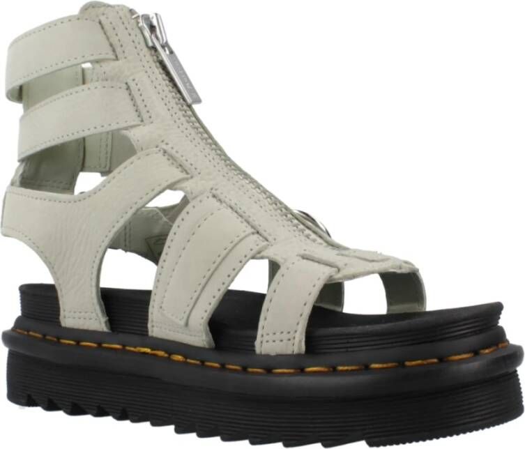 Dr. Martens Casual platte sandalen voor vrouwen Green Dames